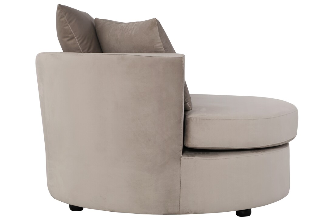 Loveseat Siena - Taupe velvet - Quartz 903