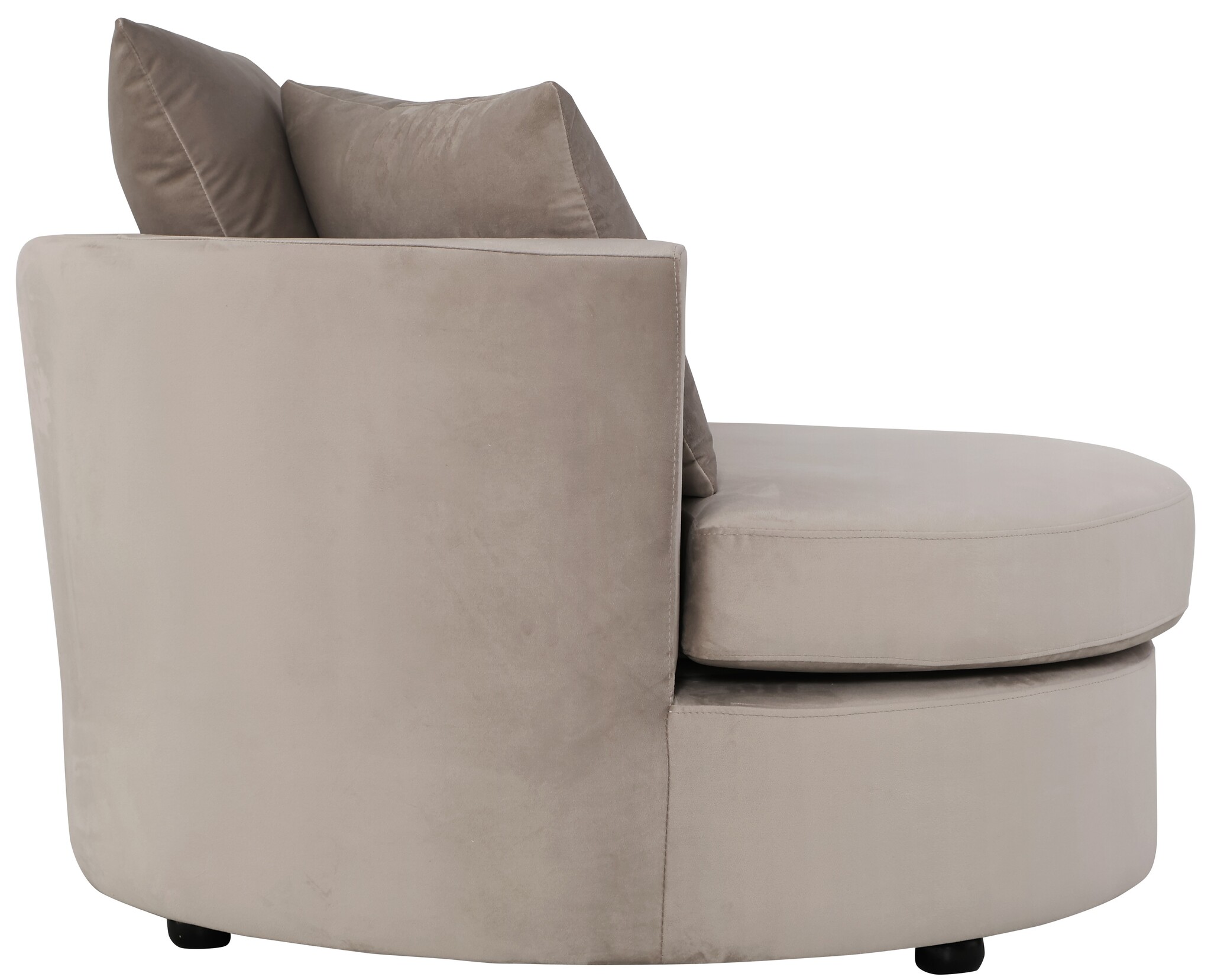 Loveseat Siena - Taupe velvet - Quartz 903