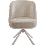 Eetkamerstoel Cremona - Warm Beige - draaibaar - Crème