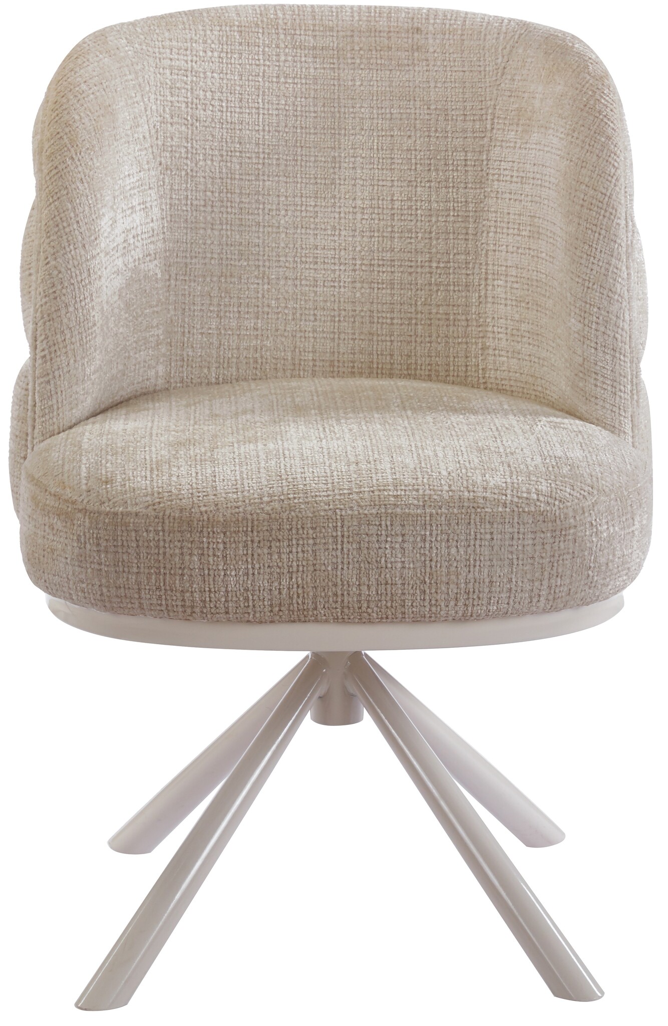 Eetkamerstoel Cremona - Warm Beige - draaibaar - Crème