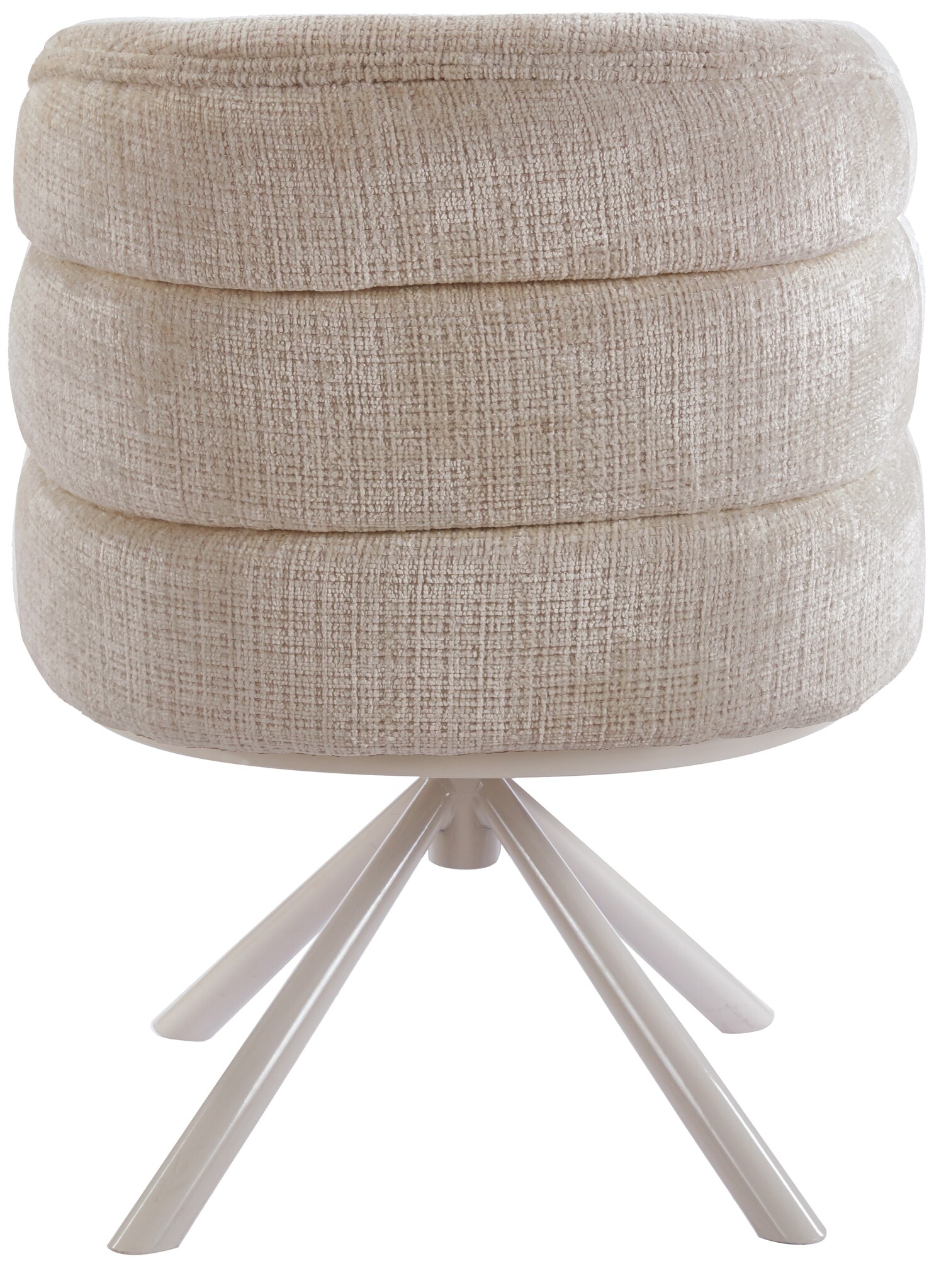 Eetkamerstoel Cremona - Warm Beige - draaibaar - Crème