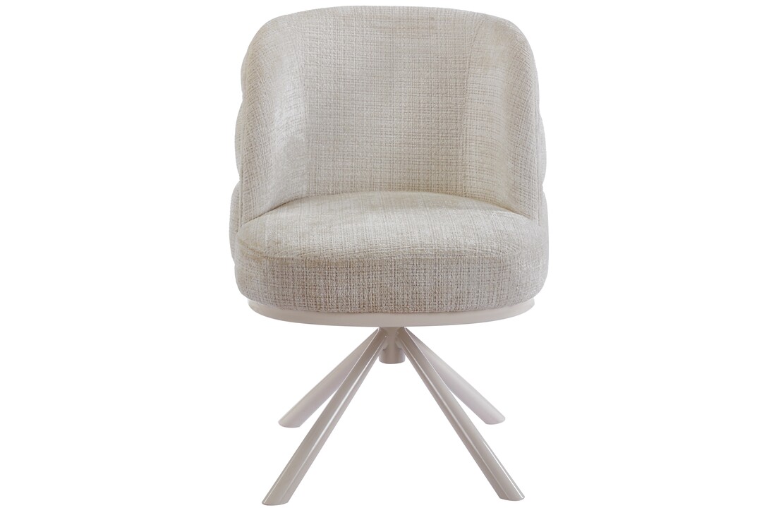 Eetkamerstoel Cremona - Beige - draaibaar - Crème
