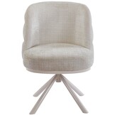 Eetkamerstoel Cremona - Beige - draaibaar - Crème