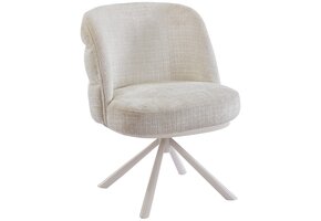 Eetkamerstoel Cremona - Beige - draaibaar - Crème