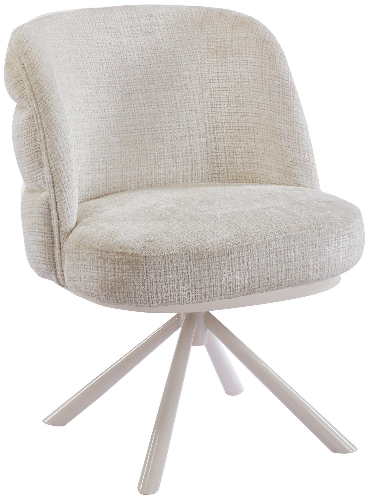 Eetkamerstoel Cremona - Beige - draaibaar - Crème