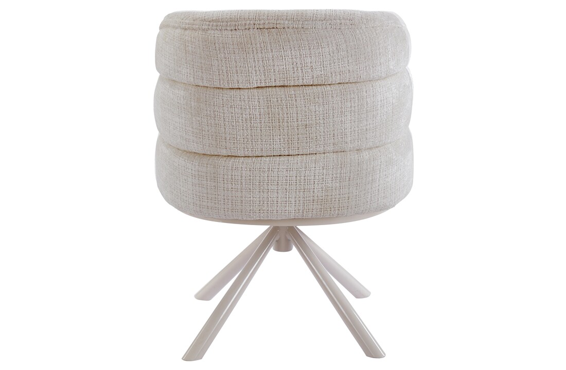 Eetkamerstoel Cremona - Beige - draaibaar - Crème