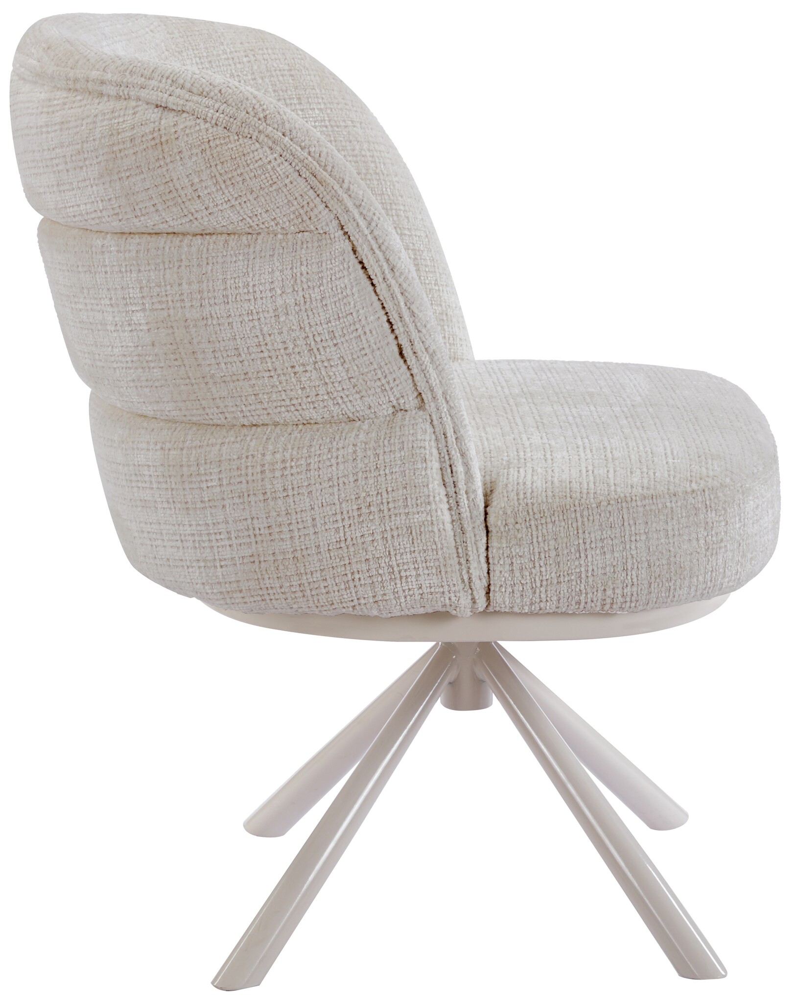 Eetkamerstoel Cremona - Beige - draaibaar - Crème