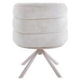 Eetkamerstoel Cremona - White - draaibaar - Crème