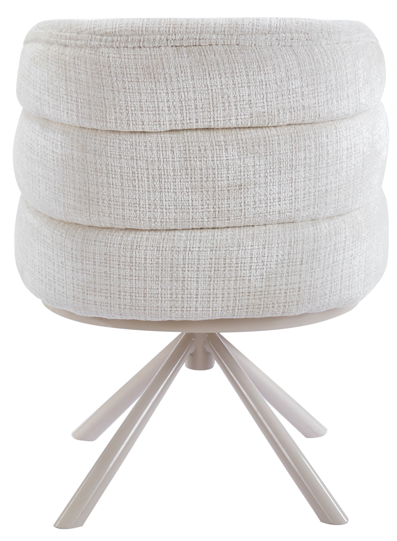 Eetkamerstoel Cremona - White - draaibaar - Crème