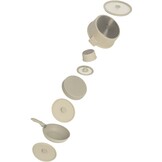 Hakal Pannenset 12-delig | Stapelbaar | Crème