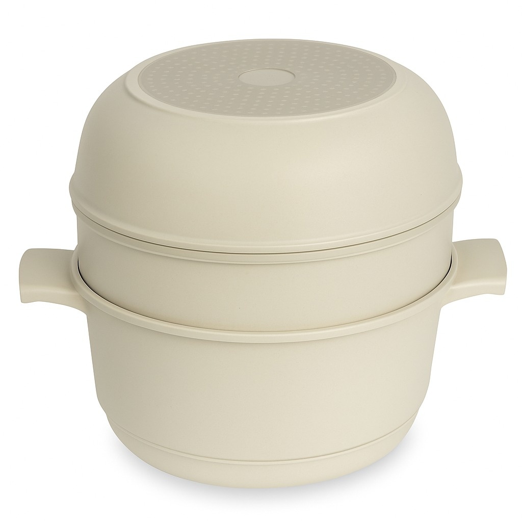 Hakal Pannenset 12-delig | Stapelbaar | Crème