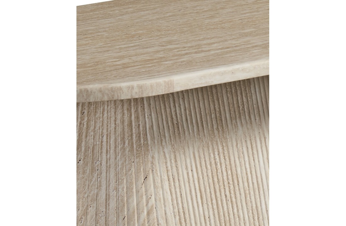 Salontafel Carrara - Travertin | Ovaal - Travertin