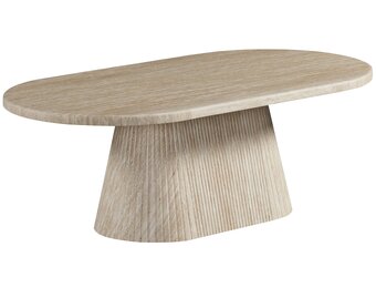 Salontafel Carrara - Travertin | Ovaal - Travertin