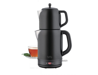 Turkse Theepot - 1.0/1.7 Liter - Zwart