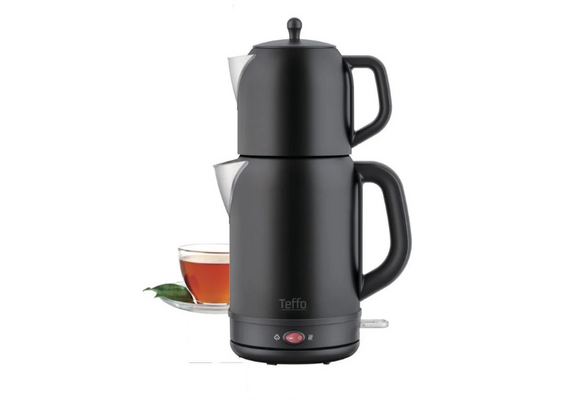 Turkse Theepot - 1.0/1.7 Liter - Zwart