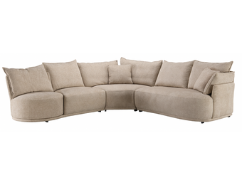 Hoekbank Letino - Draaibare ronde lounge