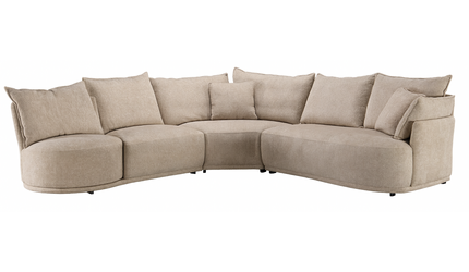 Hoekbank Letino - Draaibare ronde lounge