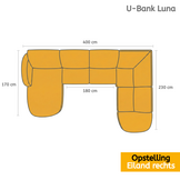 U-bank Luna - Licht beige