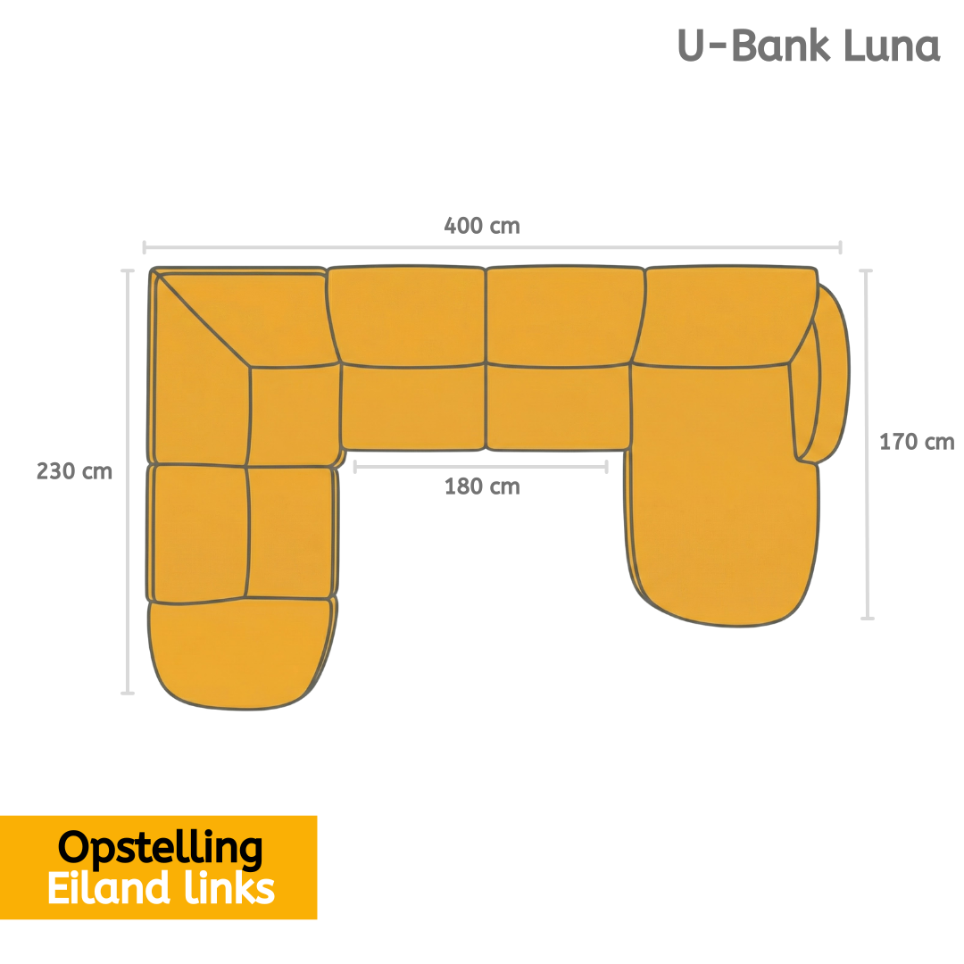 U-bank Luna - Licht beige