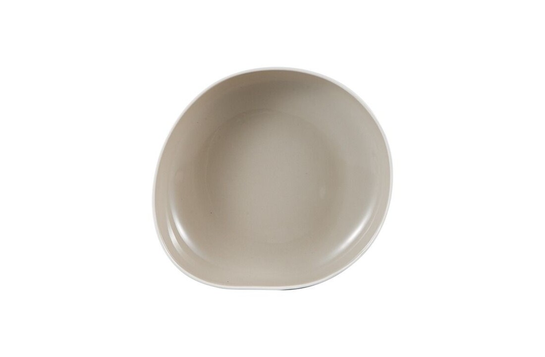 Capital Serviesset 24 delig - Porselein - Wit/Taupe - Organisch