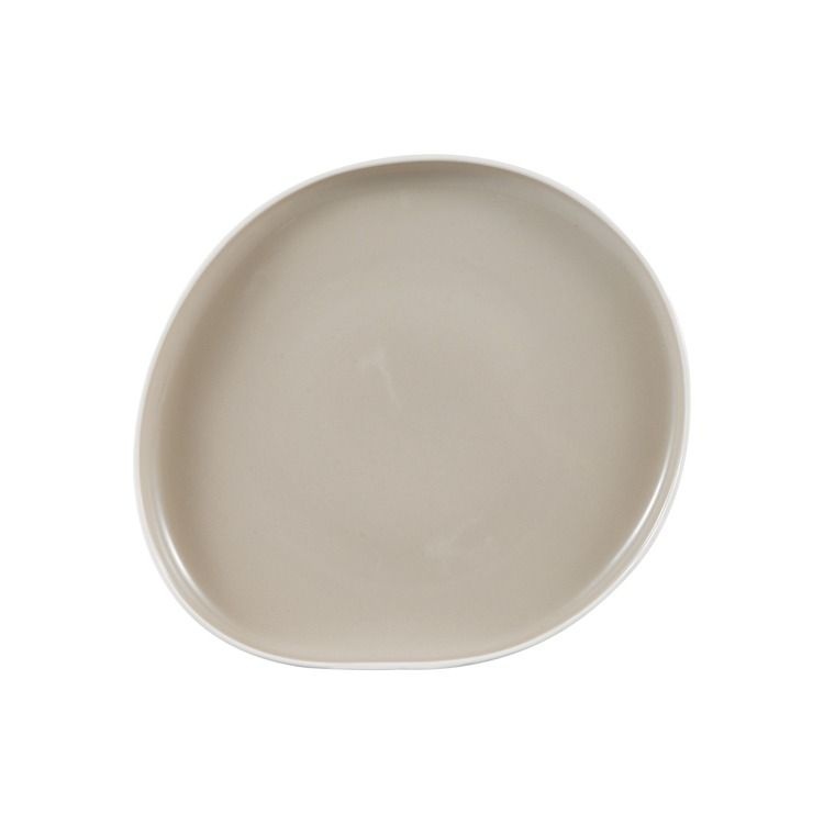 Capital Serviesset 24 delig - Porselein - Wit/Taupe - Organisch