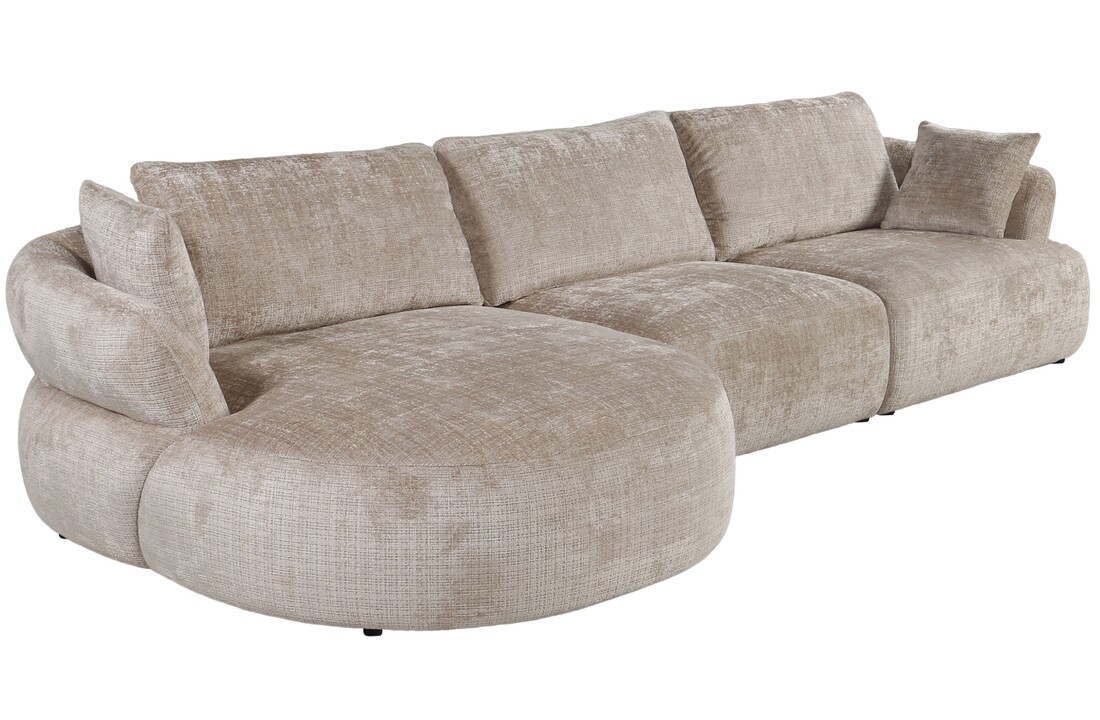 Loungebank Cremona 14 Warm Beige - Pocketvering