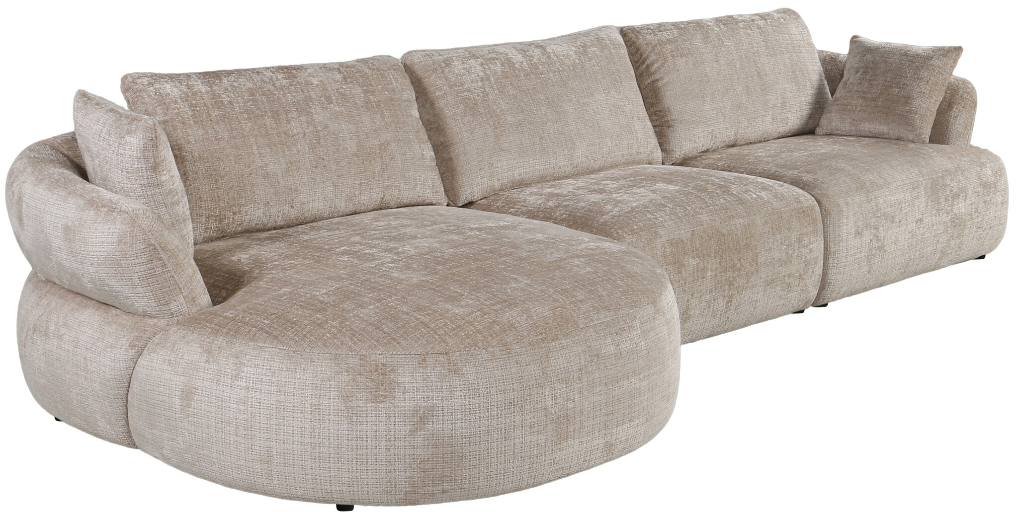 Loungebank Cremona 14 Warm Beige - Pocketvering