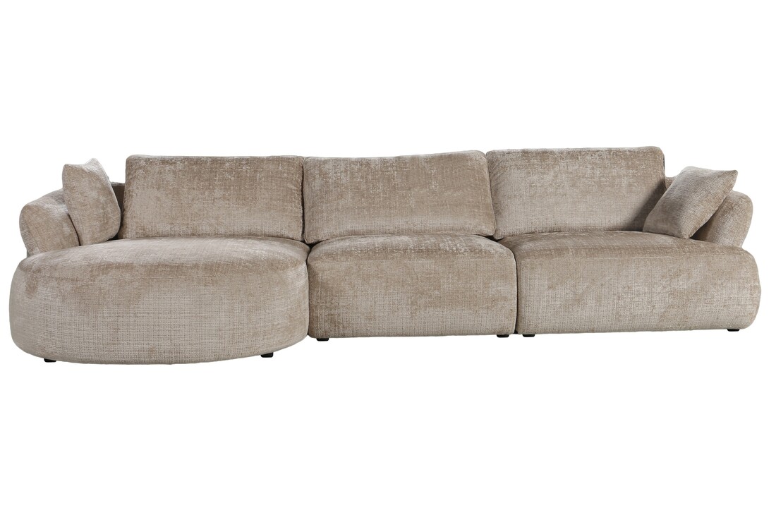 Loungebank Cremona 14 Warm Beige - Pocketvering