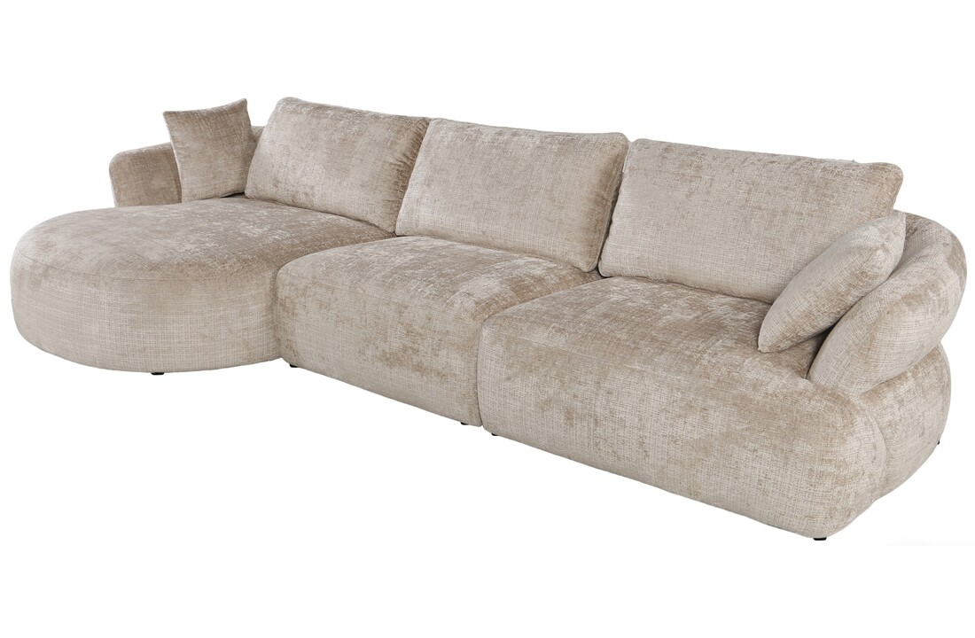 Loungebank Cremona 14 Warm Beige - Pocketvering