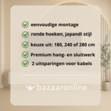 Japandi Tv Meubel Curved - Walnoot - Gebogen zijkant