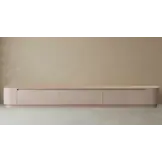 Japandi Tv Meubel Curved Staand - Licht Beige Eiken  - Gebogen zijkant