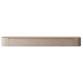 Japandi Tv Meubel Curved - Licht Beige Eiken - Gebogen zijkant