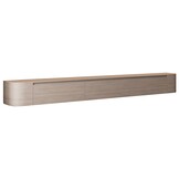 Japandi Tv Meubel Curved - Licht Beige Eiken - Gebogen zijkant