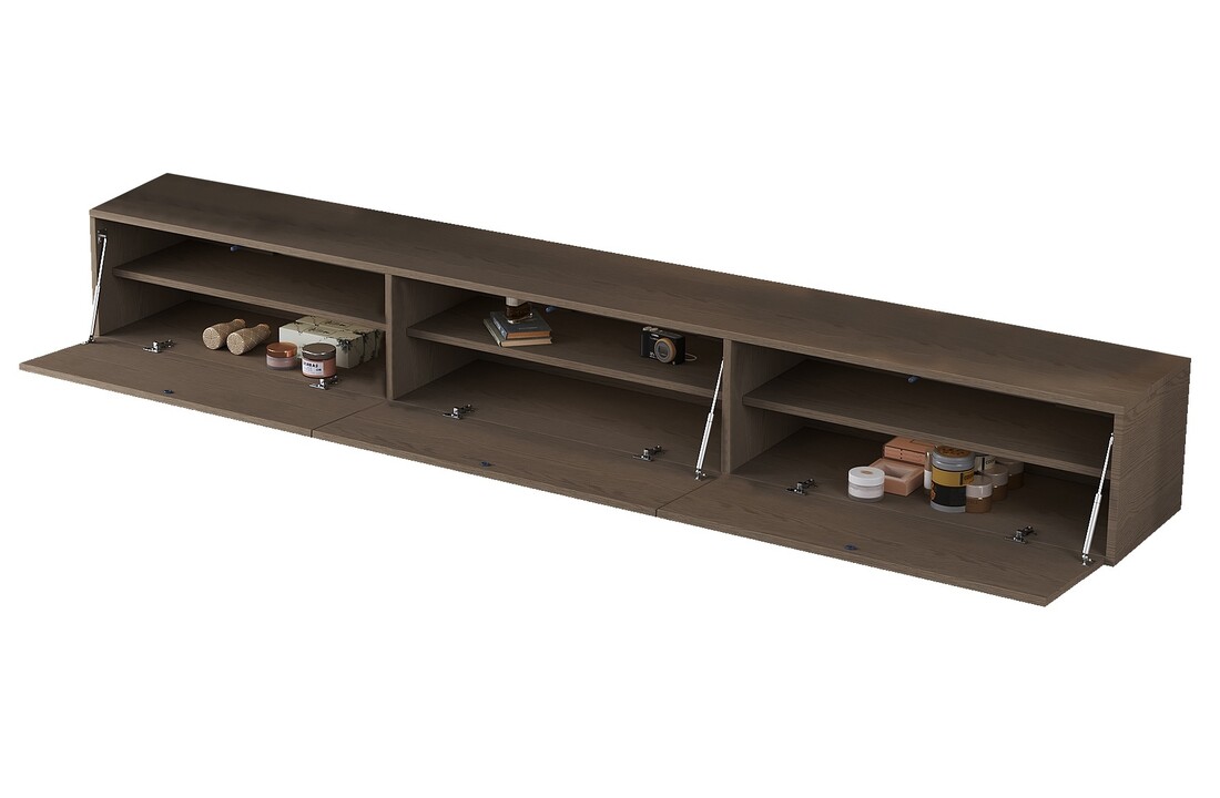 Zwevende Tv Meubel - Walnoot
