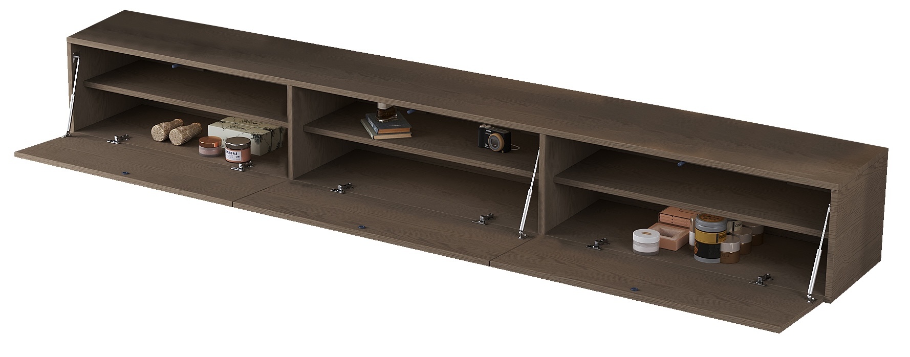 Zwevende Tv Meubel - Walnoot