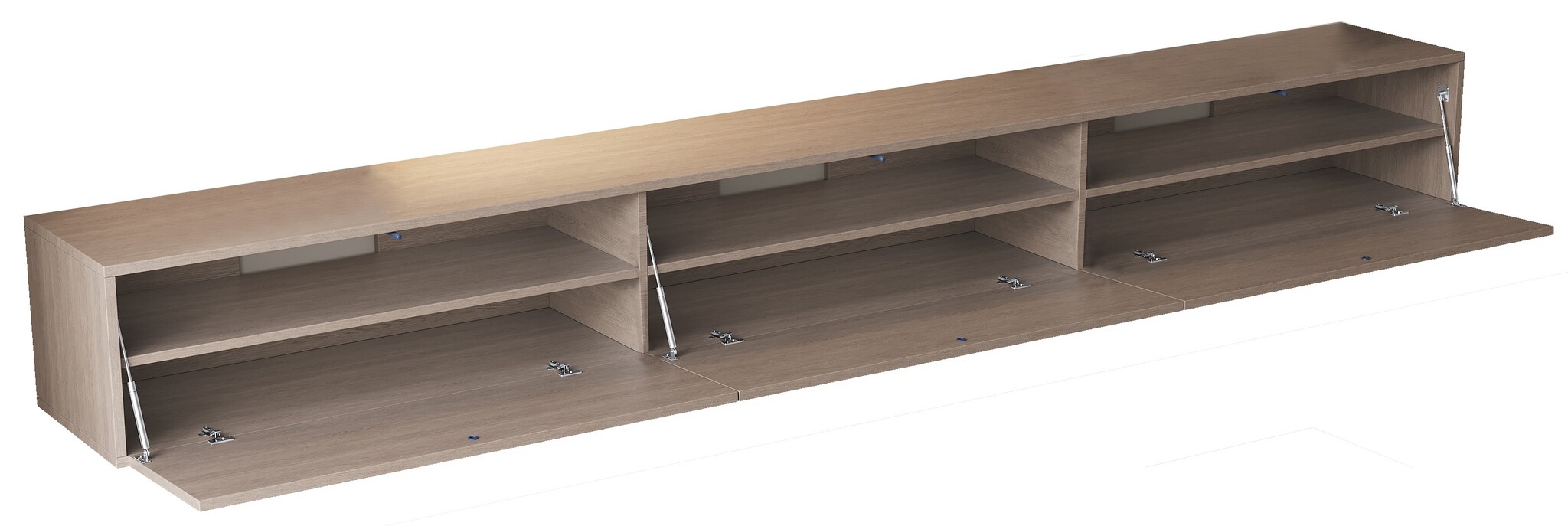 Zwevende Tv Meubel - Licht Beige Eiken