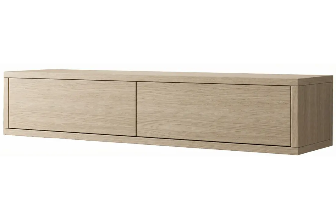 Zwevende Gangkast - Licht Beige eiken - L100 x D25 x H20 cm