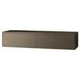 Zwevende Gangkast - Walnoot - L100 x D25 x H20 cm