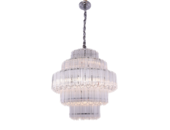 Hanglamp Méline - 50 cm - Transparant | 5 laags