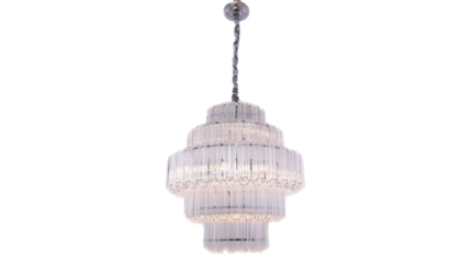 Hanglamp Méline - 50 cm - Transparant | 5 laags