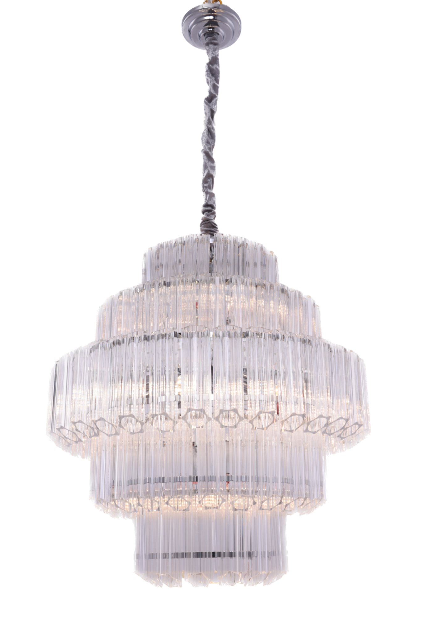 Hanglamp Méline - 50 cm - Transparant | 5 laags