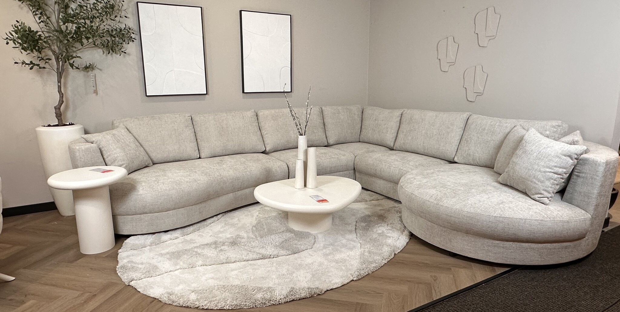 Hoekbank Rondo - Naturel kleurig