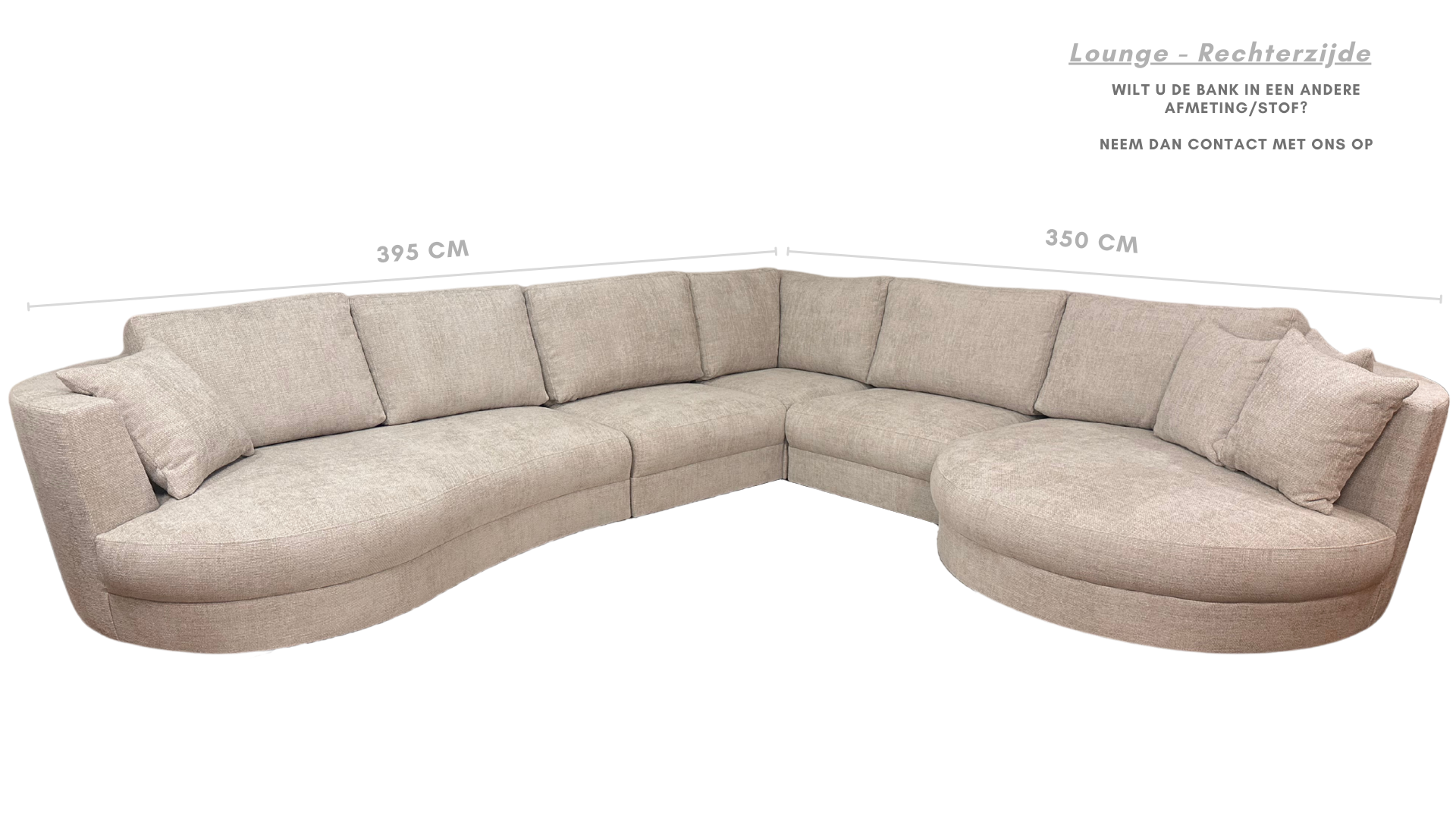 Hoekbank Rondo - Greige