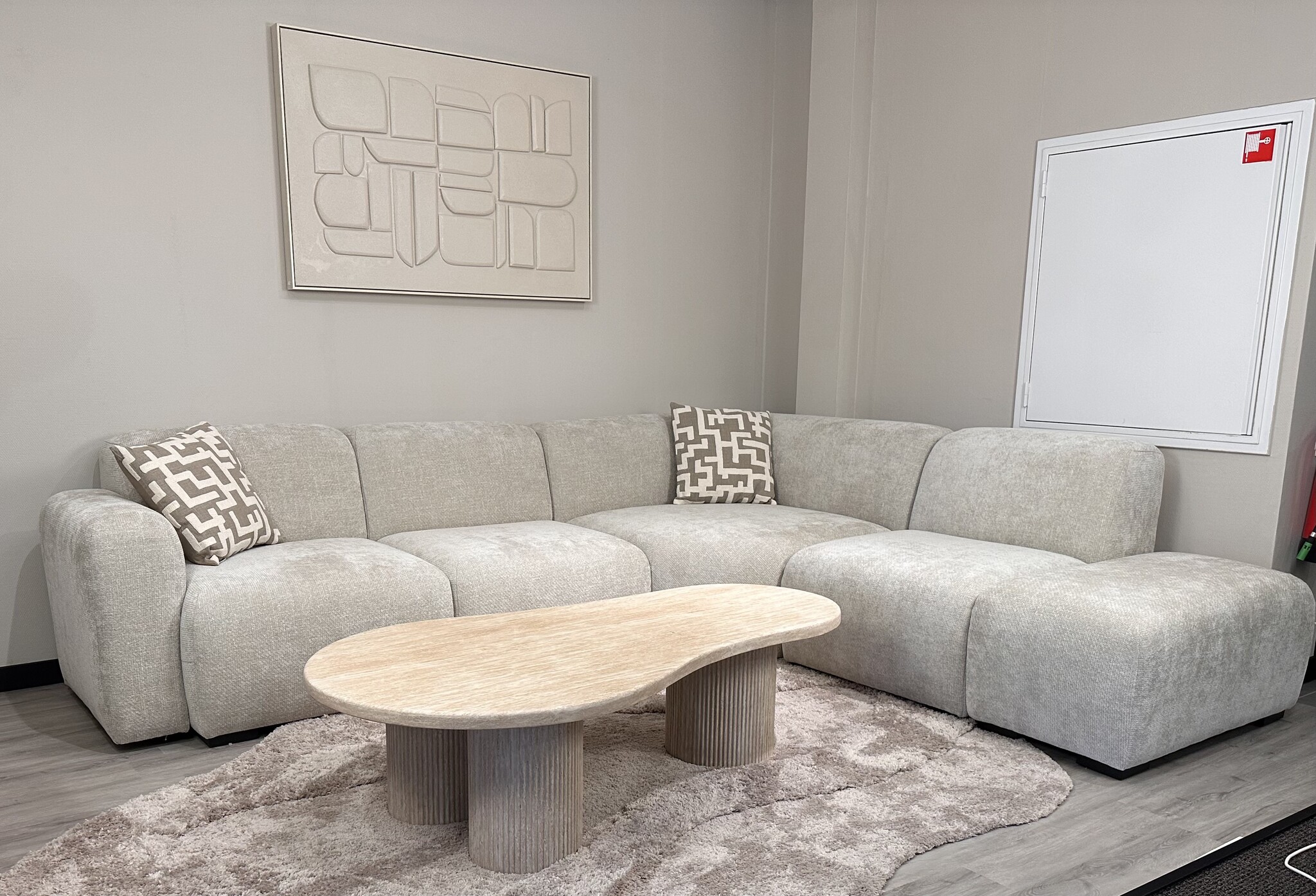 Hoekbank Sky - Crème