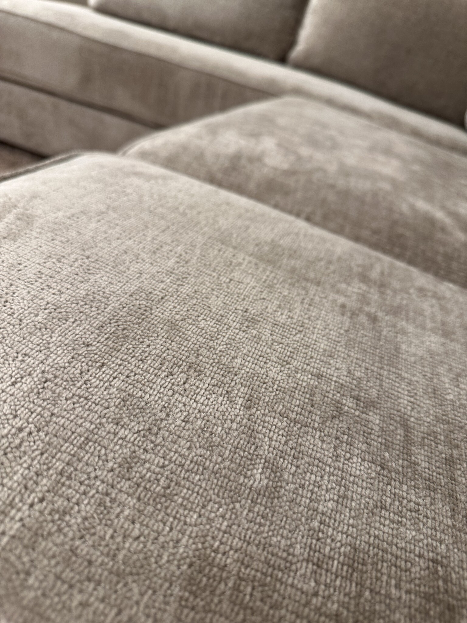 U-bank Oriane - Taupe chenille - Ronde lounge