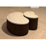 Salontafel Portofino | Organisch Travertin - Bruin | set van 2
