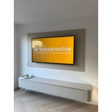 Japandi Tv Meubel Curved - Beige - Gebogen zijkant