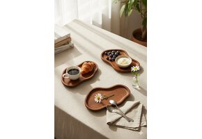 Schalenset Akiro -  Acacia hout - 3 delig