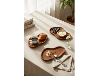 Schalenset Akiro -  Acacia hout - 3 delig