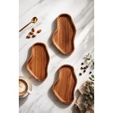 Schalenset Akiro -  Acacia hout - 3 delig